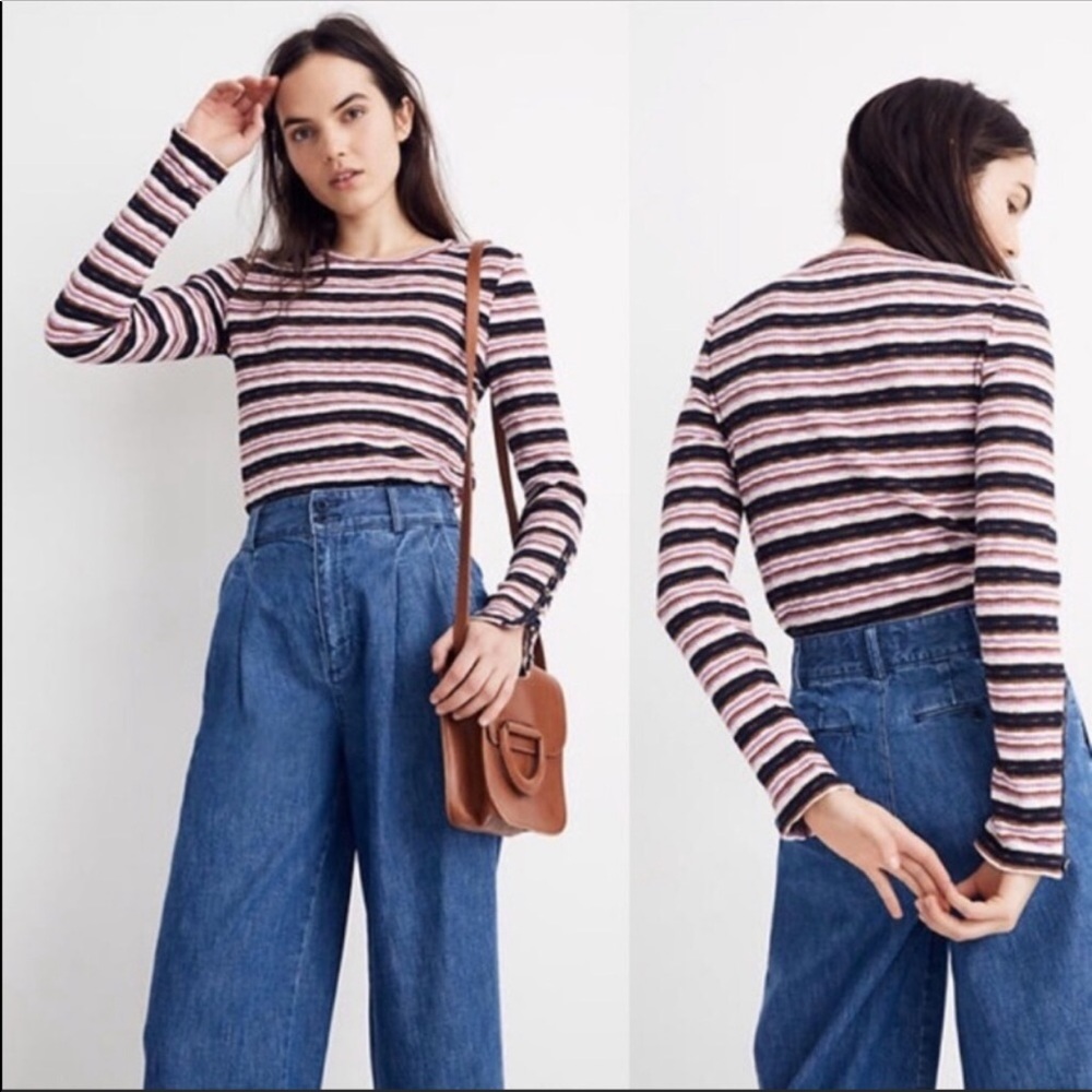 Madewell large striped top